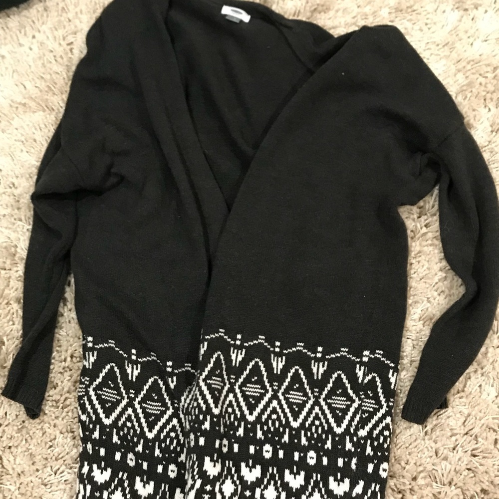 Grey tribal sweater